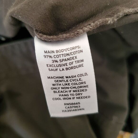 Halogen Floral Laced Embroidered Military Utility Cargo Jacket 2X Olive Green - Picture 13 of 13